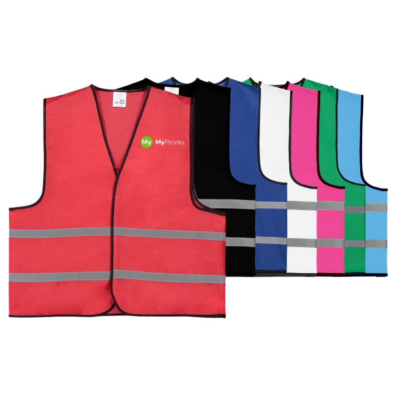 Sicherheitsweste | Polyester | Oeko-Tex zertifiziert | In vielen Farben erhältlich | Vollfarbdruck